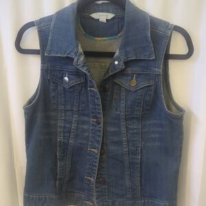 Relativity Blue Denim Vest SIZE Small